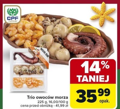 Trio owoców morza promocja w Carrefour