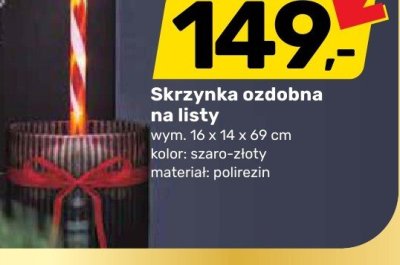 Skrzynka ozdobna na listy promocja w Bricomarche