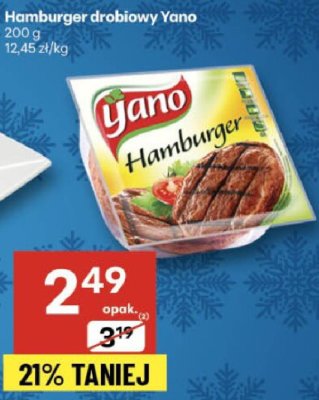 Hamburger drobiowy Yano promocja w Delikatesy Centrum