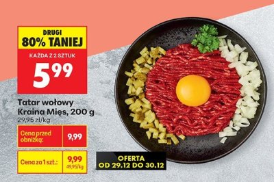 Tatar wołowy Kraina Mięs promocja w Biedronka