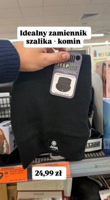 Szalik komin Jeep Spirit promocja w Biedronka