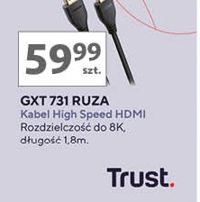 Kabel hdmi gxt 731 ruza Trust promocja