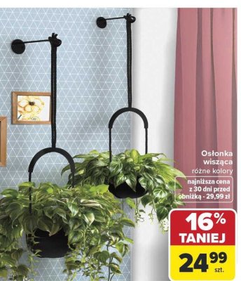 Osłonka wisząca różne kolory promocja w Carrefour