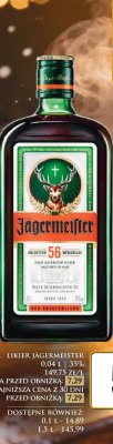Likier Jagermeister 0,7 l 35% promocja w Dino