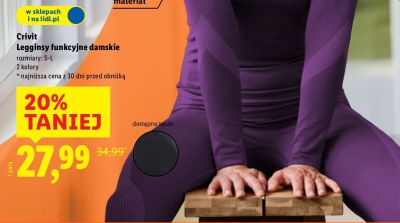 Legginsy funkcyjne damskie Crivit promocja w Lidl