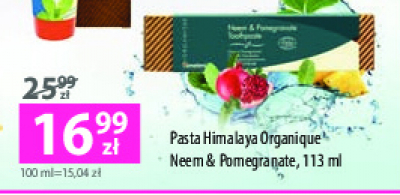 Pasta do zębów neem i granat Himalaya neem & pomegranate promocja
