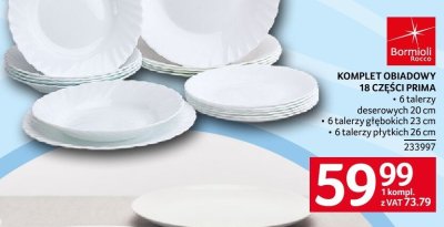 Komplet obiadowy 18 części Prima promocja w Selgros