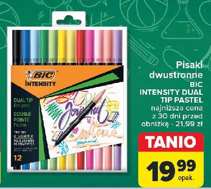 Pisak dwustronny dual tip Bic intensity promocja