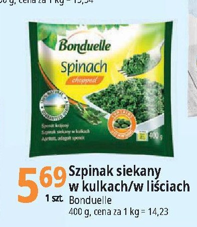 Szpinak w liściach Bonduelle promocja