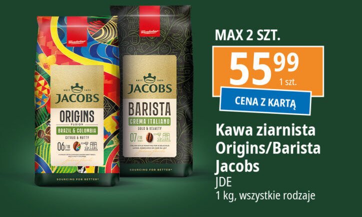 Kawa brazil & colombia Jacobs origins promocja w Leclerc