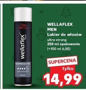 Lakier do włosów ultra strong hold Wellaflex men promocja