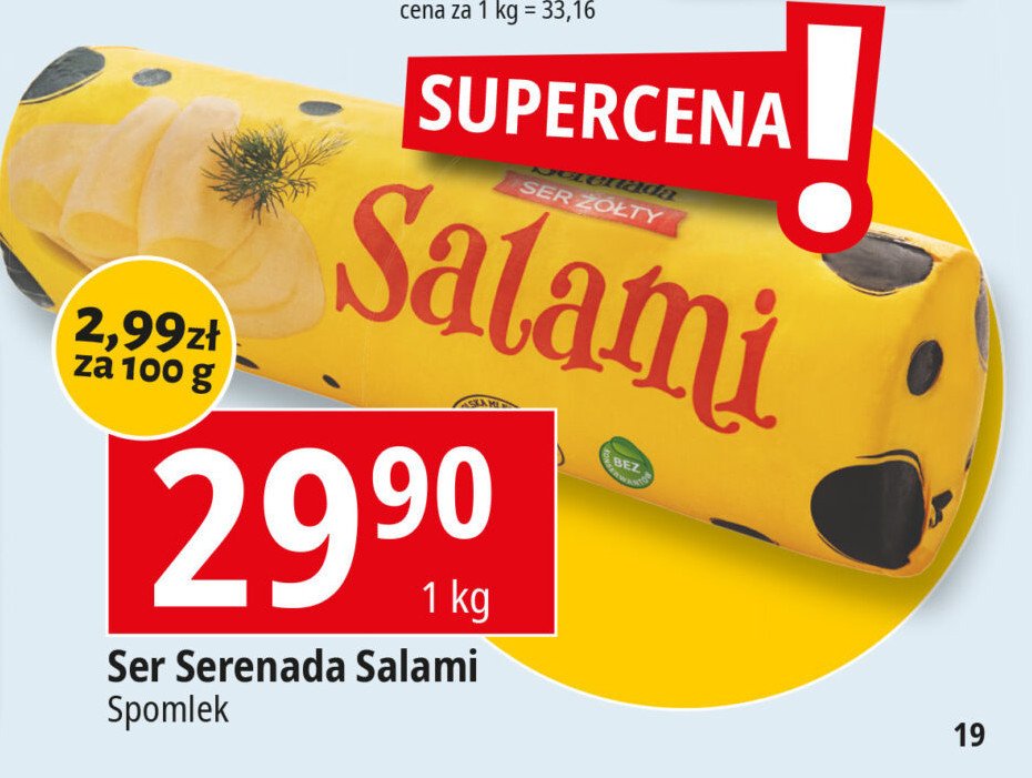 Ser salami Serenada salami promocja w Leclerc