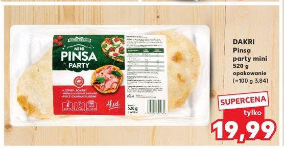 Pinsa party mini Dakri promocja w Kaufland