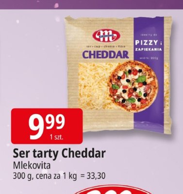 Ser tarty Cheddar Mlekovita promocja w Leclerc