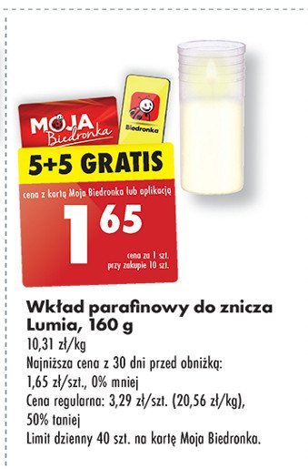 Wkład parafinowy 160 g Lumia promocja