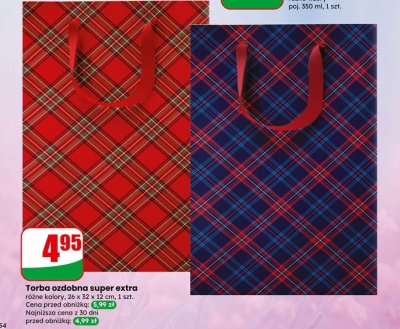 Torba ozdobna super extra różne kolory promocja w Dino