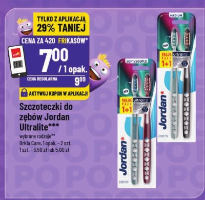 Szczoteczki do zębów Jordan Ultralite Infa Care promocja w POLOmarket