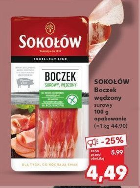 Boczek surowy w臋dzony Soko艂贸w promocja