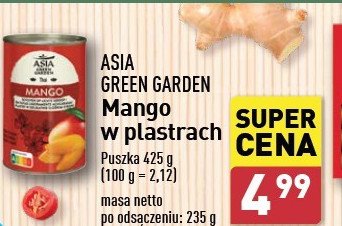 Mango w plastrach Asia green garden promocja w Aldi