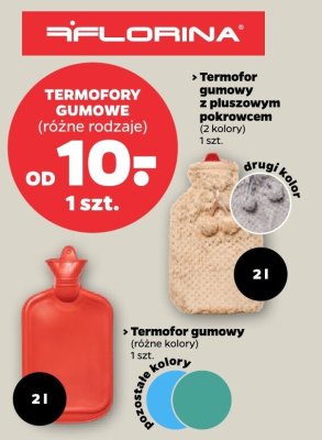 Termofor gumowy z pluszowym pokrowcem, różne rodzaje promocja w Netto