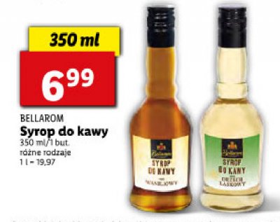 Syrop do kawy orzechy laskowe Bellarom promocja