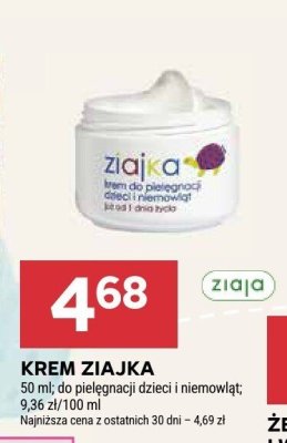 Krem Ziajka do pielęgnacji dzieci i niemowląt promocja w Stokrotka
