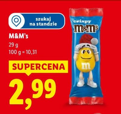 Czekolada M&M's Crispy promocja w Lidl