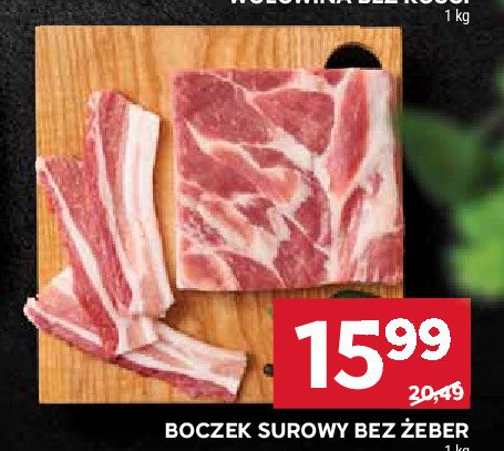 Boczek bez żeber promocja w Stokrotka