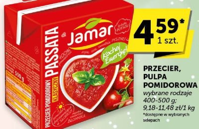 Przecier pomidorowy Passata Jamar promocja w Groszek