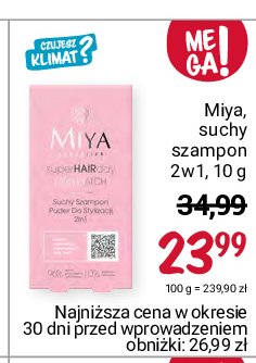 Suchy szampon 2w1 Miya super hairday Miya cosmetics promocja