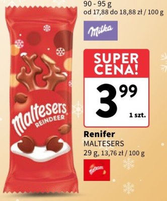 Renifer czekoladowy promocja w Intermarche