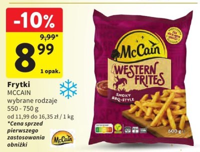 Frytki MCCAIN WESTERN FRITES promocja w Intermarche