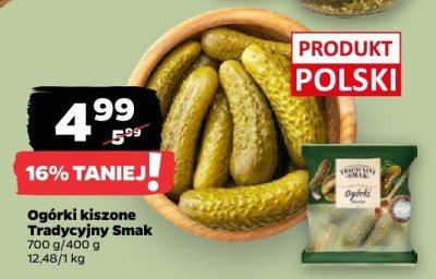 Ogórki kiszone Tradycyjny Smak promocja w Netto