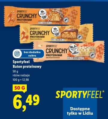 Baton proteinowy Sportyfeel różne rodzaje promocja w Lidl