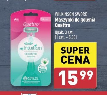 Maszynka do golenia Wilkinson quattro smooth sensitive promocja