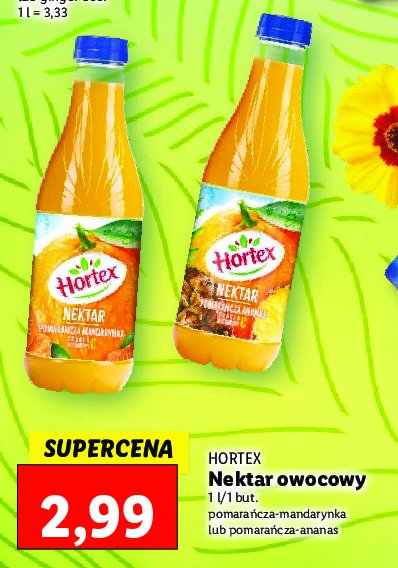 Nektar pomarańcza-ananas Hortex promocja