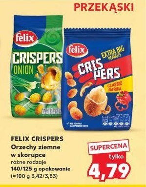 Orzeszki ziemne papryka Felix crispers promocja