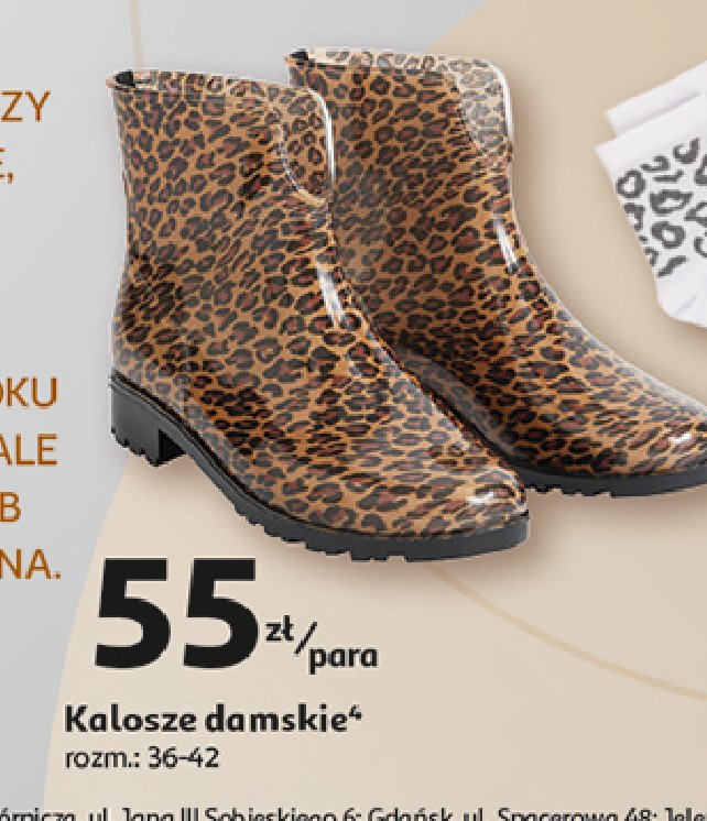 Kalosze damskie 36-42 promocja w Auchan