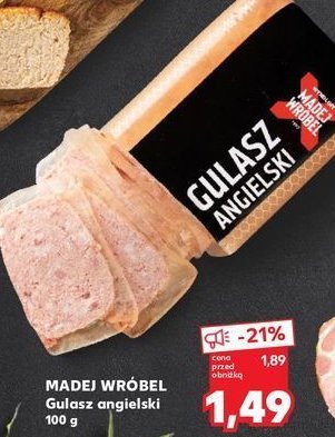 Gulasz angielski Madej & wróbel promocja w Kaufland