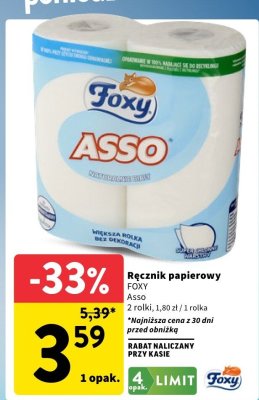 Ręcznik papierowy Asso promocja w Intermarche