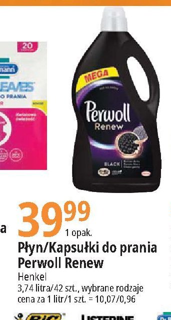 Kapsu艂ki do prania Perwoll renew black promocja