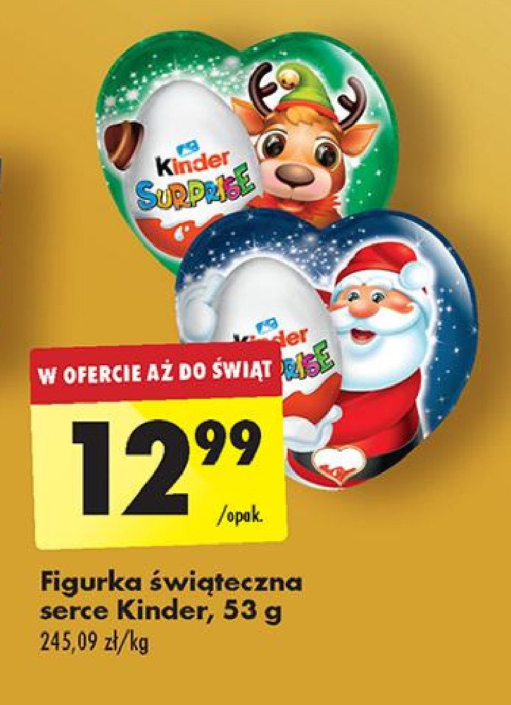 Serce niespodzianka Kinder niespodzianka promocja