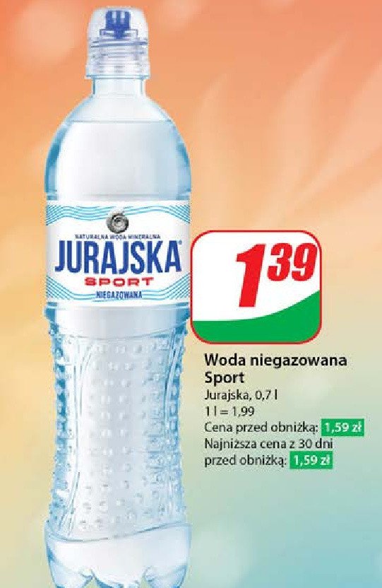 Woda niegazowana Jurajska sport promocja