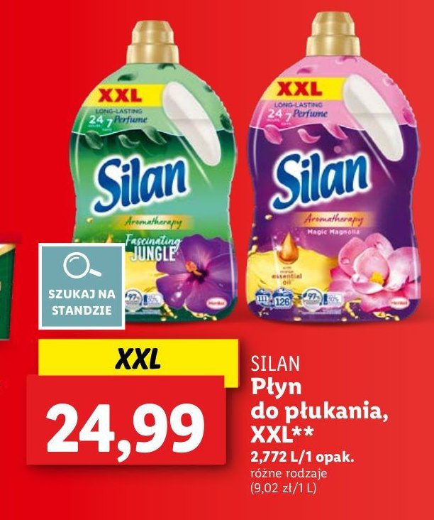 Płyn do płukania fascinating jungle Silan aromatherapy promocja w Lidl