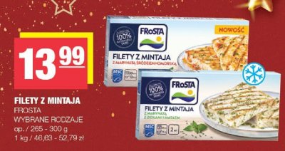 Filety z mintaja FROSTA wybrane rodzaje promocja w SPAR