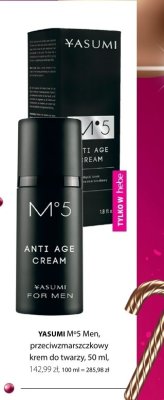 Krem YASUMI M°5 Men przeciwzmarszczkowy do twarzy promocja w Hebe