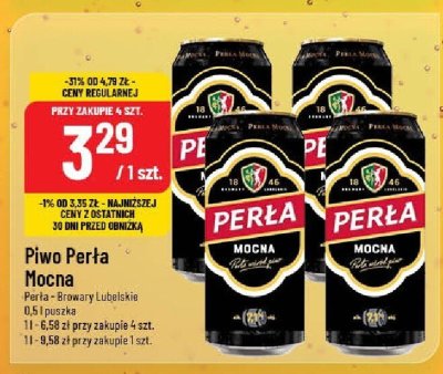 Piwo Perła Mocna promocja w POLOmarket