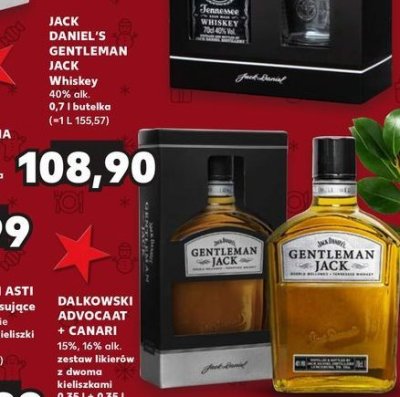 Whiskey kartonik Jack daniel's gentleman jack promocja