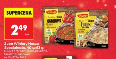 Zupa Winiary Nasza Specjalność ogonowa promocja w Biedronka