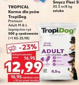 Karma dla psa adult jagnięcina i ryż średnie i duże rase Tropidog promocja